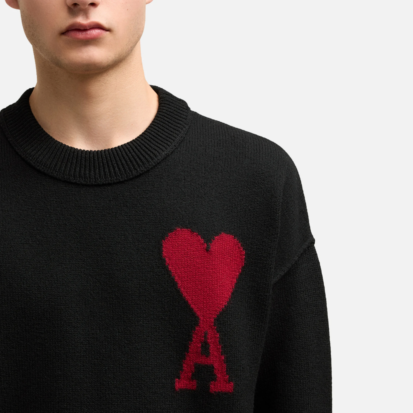 Pull Coeur Rouge Homme/Femme
