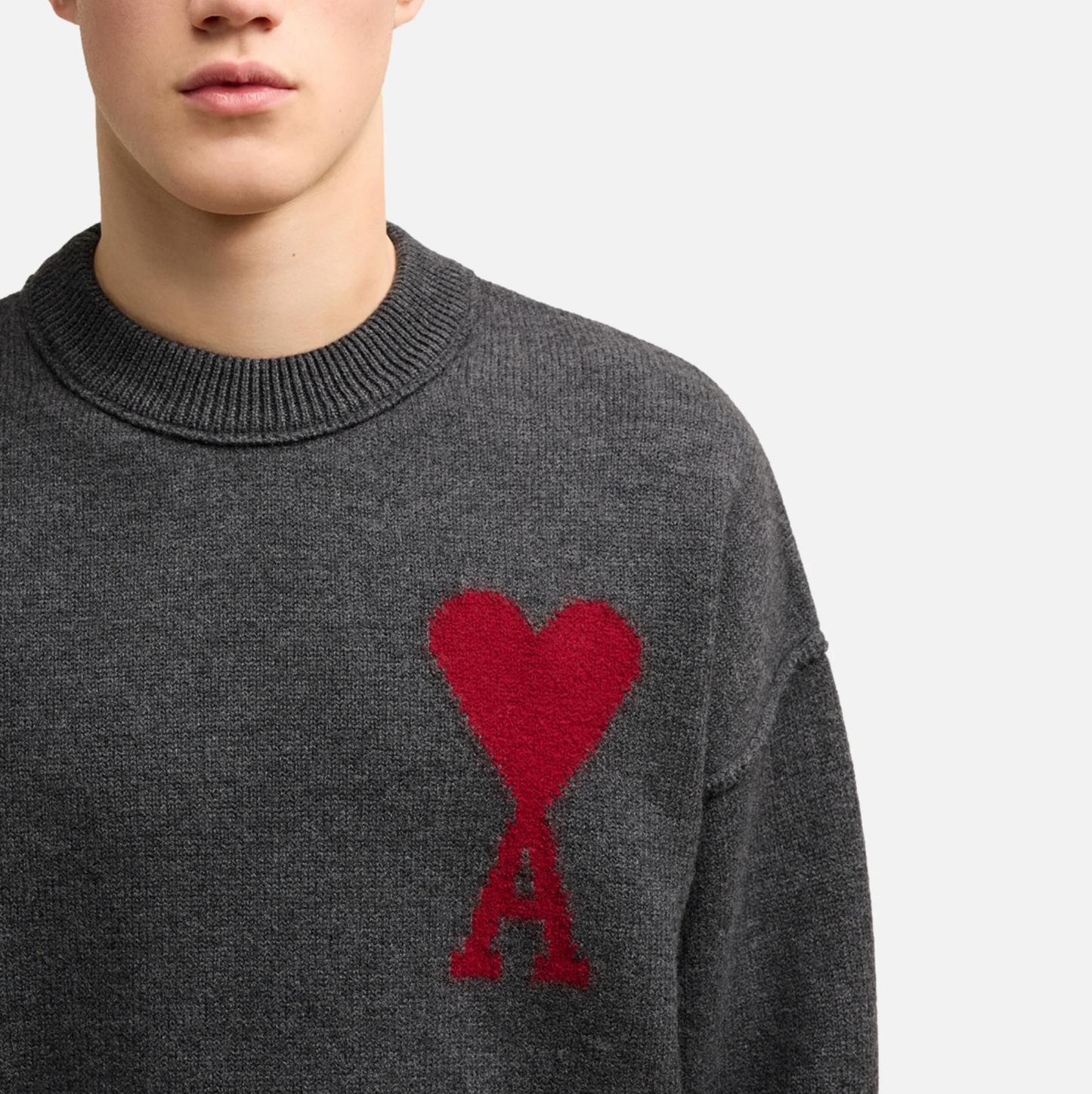 Pull Coeur Rouge Homme/Femme