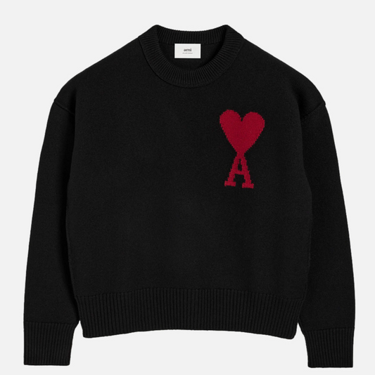 Pull Coeur Rouge Homme/Femme